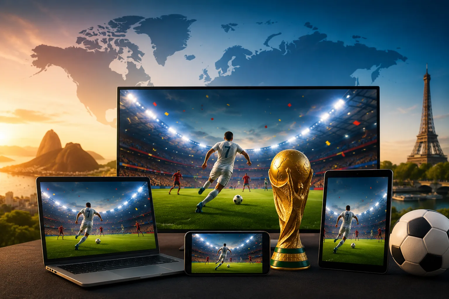 Como assistir às partidas da copa do mundo em qualquer lugar